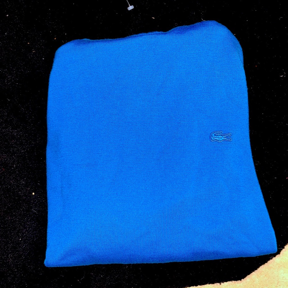 Men’s blue Lacoste turtle neck sweater
